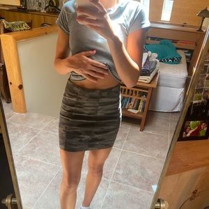 Grey camo skirt